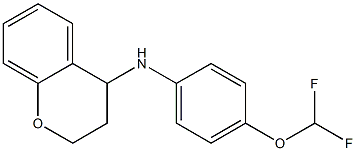 N-[4-(difluoromethoxy)phenyl]-3,4-dihydro-2H-1-benzopyran-4-amine 结构式