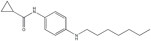 N-[4-(heptylamino)phenyl]cyclopropanecarboxamide 结构式