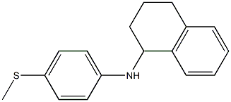 N-[4-(methylsulfanyl)phenyl]-1,2,3,4-tetrahydronaphthalen-1-amine 结构式