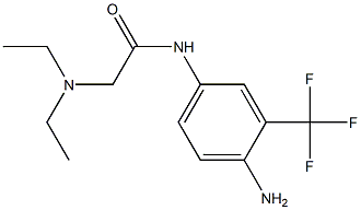 N-[4-amino-3-(trifluoromethyl)phenyl]-2-(diethylamino)acetamide 结构式