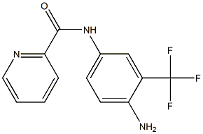 N-[4-amino-3-(trifluoromethyl)phenyl]pyridine-2-carboxamide 结构式
