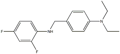 N-{[4-(diethylamino)phenyl]methyl}-2,4-difluoroaniline 结构式