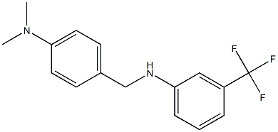 N-{[4-(dimethylamino)phenyl]methyl}-3-(trifluoromethyl)aniline 结构式