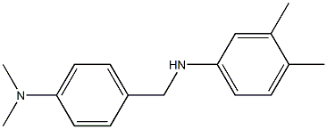 N-{[4-(dimethylamino)phenyl]methyl}-3,4-dimethylaniline 结构式