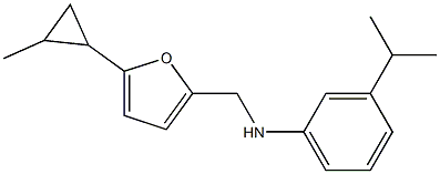 N-{[5-(2-methylcyclopropyl)furan-2-yl]methyl}-3-(propan-2-yl)aniline 结构式