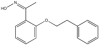 N-{1-[2-(2-phenylethoxy)phenyl]ethylidene}hydroxylamine 结构式