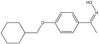 N-{1-[4-(cyclohexylmethoxy)phenyl]ethylidene}hydroxylamine 结构式