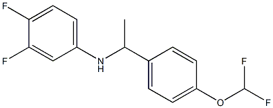 N-{1-[4-(difluoromethoxy)phenyl]ethyl}-3,4-difluoroaniline 结构式