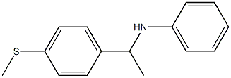 N-{1-[4-(methylsulfanyl)phenyl]ethyl}aniline 结构式