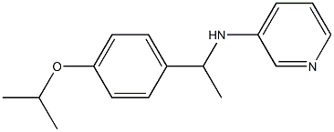 N-{1-[4-(propan-2-yloxy)phenyl]ethyl}pyridin-3-amine 结构式