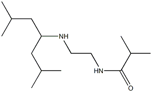 N-{2-[(2,6-dimethylheptan-4-yl)amino]ethyl}-2-methylpropanamide 结构式