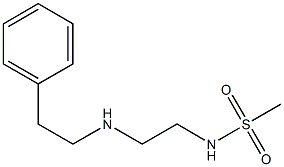 N-{2-[(2-phenylethyl)amino]ethyl}methanesulfonamide 结构式