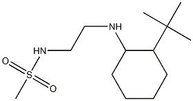 N-{2-[(2-tert-butylcyclohexyl)amino]ethyl}methanesulfonamide 结构式