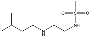 N-{2-[(3-methylbutyl)amino]ethyl}methanesulfonamide 结构式