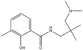 N-{2-[(dimethylamino)methyl]-2-methylpropyl}-2-hydroxy-3-methylbenzamide 结构式