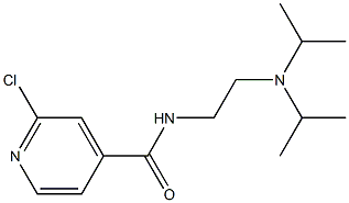 N-{2-[bis(propan-2-yl)amino]ethyl}-2-chloropyridine-4-carboxamide 结构式