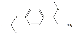 N-{2-amino-1-[4-(difluoromethoxy)phenyl]ethyl}-N,N-dimethylamine 结构式