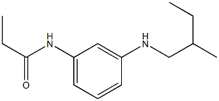 N-{3-[(2-methylbutyl)amino]phenyl}propanamide 结构式