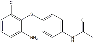 N-{4-[(2-amino-6-chlorophenyl)sulfanyl]phenyl}acetamide 结构式