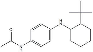 N-{4-[(2-tert-butylcyclohexyl)amino]phenyl}acetamide 结构式