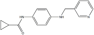 N-{4-[(pyridin-3-ylmethyl)amino]phenyl}cyclopropanecarboxamide 结构式