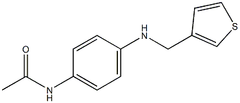 N-{4-[(thiophen-3-ylmethyl)amino]phenyl}acetamide 结构式