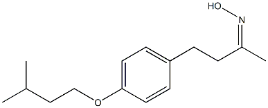 N-{4-[4-(3-methylbutoxy)phenyl]butan-2-ylidene}hydroxylamine 结构式