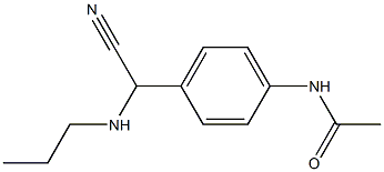 N-{4-[cyano(propylamino)methyl]phenyl}acetamide 结构式