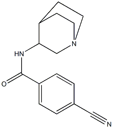 N-1-azabicyclo[2.2.2]oct-3-yl-4-cyanobenzamide 结构式
