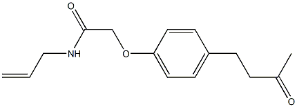 N-allyl-2-[4-(3-oxobutyl)phenoxy]acetamide 结构式