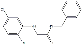 N-benzyl-2-[(2,5-dichlorophenyl)amino]acetamide 结构式