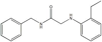 N-benzyl-2-[(2-ethylphenyl)amino]acetamide 结构式