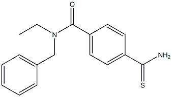 N-benzyl-4-carbamothioyl-N-ethylbenzamide 结构式