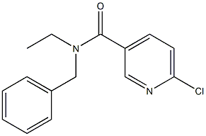 N-benzyl-6-chloro-N-ethylpyridine-3-carboxamide 结构式