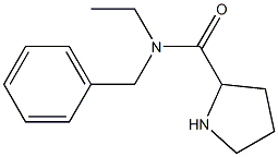 N-benzyl-N-ethylpyrrolidine-2-carboxamide 结构式