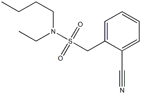 N-butyl(2-cyanophenyl)-N-ethylmethanesulfonamide 结构式