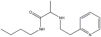 N-butyl-2-{[2-(pyridin-2-yl)ethyl]amino}propanamide 结构式