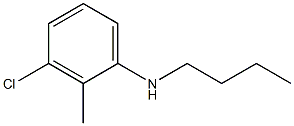 N-butyl-3-chloro-2-methylaniline 结构式