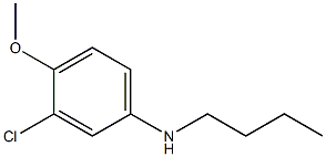 N-butyl-3-chloro-4-methoxyaniline 结构式