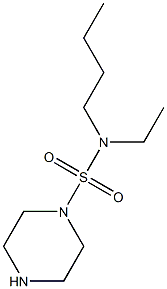 N-butyl-N-ethylpiperazine-1-sulfonamide 结构式