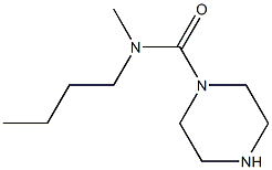 N-butyl-N-methylpiperazine-1-carboxamide 结构式