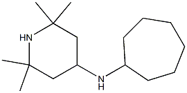 N-cycloheptyl-2,2,6,6-tetramethylpiperidin-4-amine 结构式