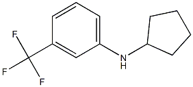 N-cyclopentyl-3-(trifluoromethyl)aniline 结构式