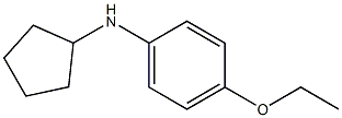 N-cyclopentyl-4-ethoxyaniline 结构式