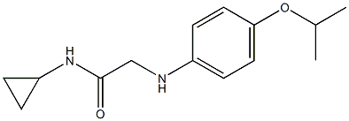 N-cyclopropyl-2-{[4-(propan-2-yloxy)phenyl]amino}acetamide 结构式