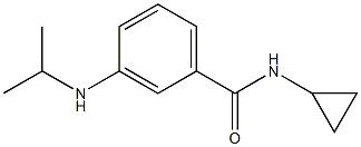 N-cyclopropyl-3-(propan-2-ylamino)benzamide 结构式