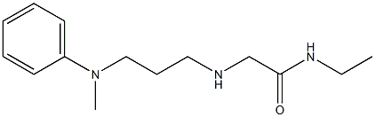 N-ethyl-2-({3-[methyl(phenyl)amino]propyl}amino)acetamide 结构式