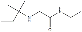 N-ethyl-2-[(2-methylbutan-2-yl)amino]acetamide 结构式