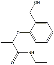 N-ethyl-2-[2-(hydroxymethyl)phenoxy]propanamide 结构式