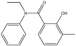 N-ethyl-2-hydroxy-3-methyl-N-phenylbenzamide 结构式